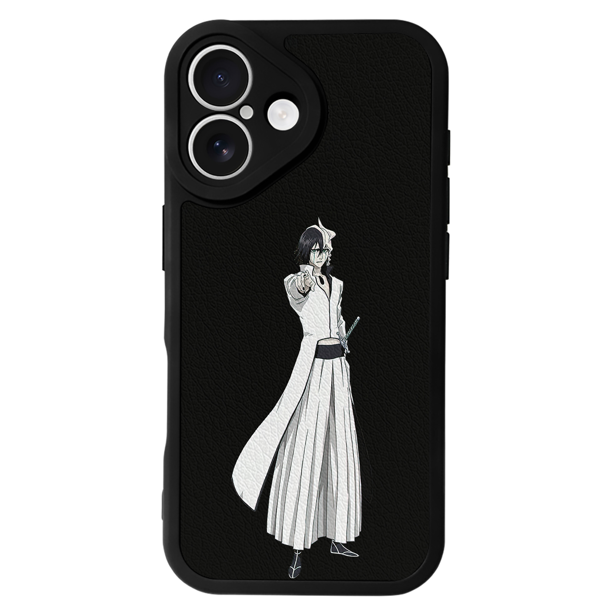 （画像用） ブリーチ ウルキオラ·シファー BLEACH Ulquiorra cifer 【iPhone 16シリーズ対応】シリコンスマホケース（レザー調） 材質：シリコン